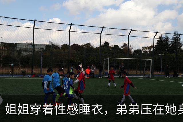姐姐穿着性感睡衣，弟弟压在她身上嬉闹